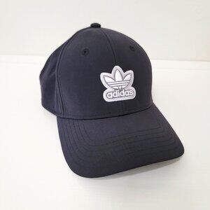 adidas Originals Women's Aura Structured Adjustable Fit Hat Black Gray EUC
